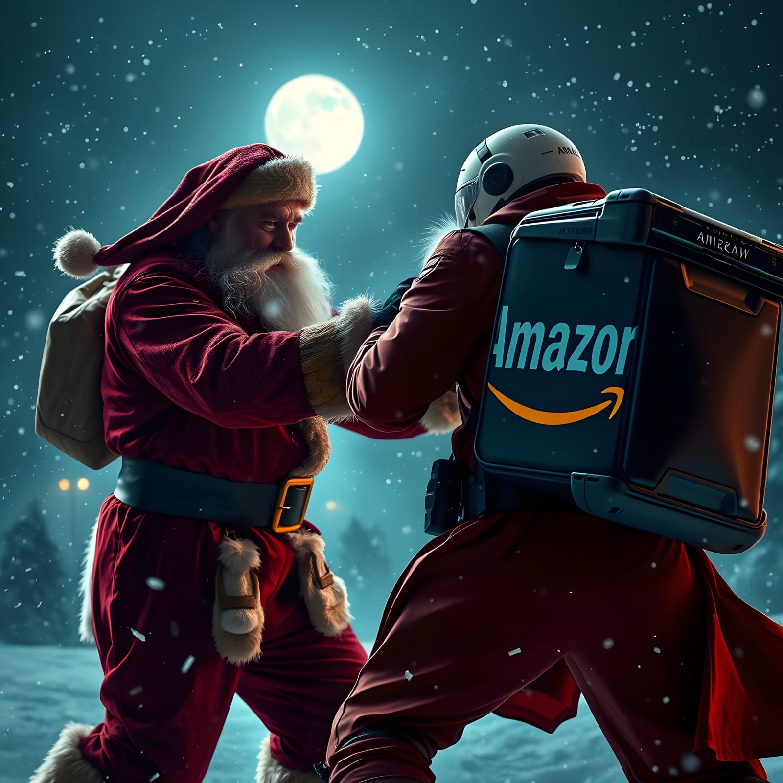 I bring here the Christmas presents - not you!