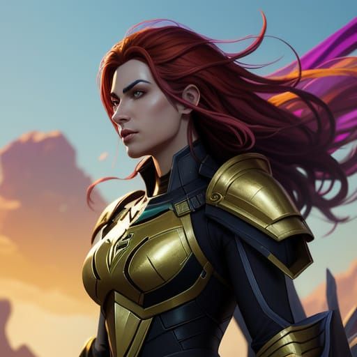 Sleek Armored Freelancer Concept Art