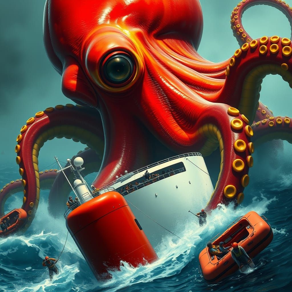 Giant Octopus Attacks Cruise Ship