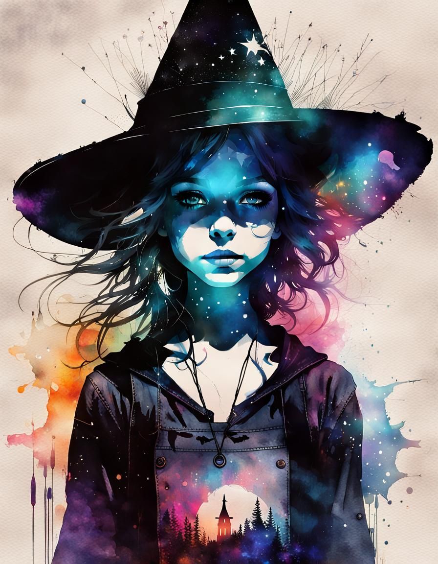 Holographic Witch Eye in Prismatic Cosmos Radiance