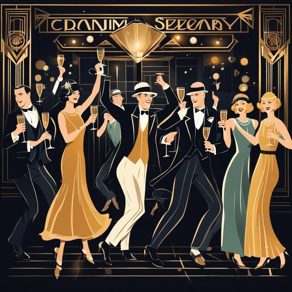 Festive 1920s Party in Art Deco Style