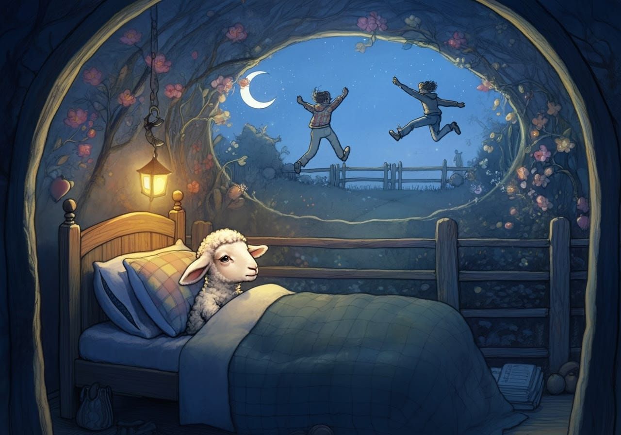 Lamb's Dream of Leaping Humans