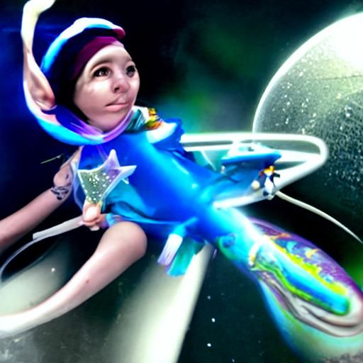 Magical Space Elf on Cosmic Journey