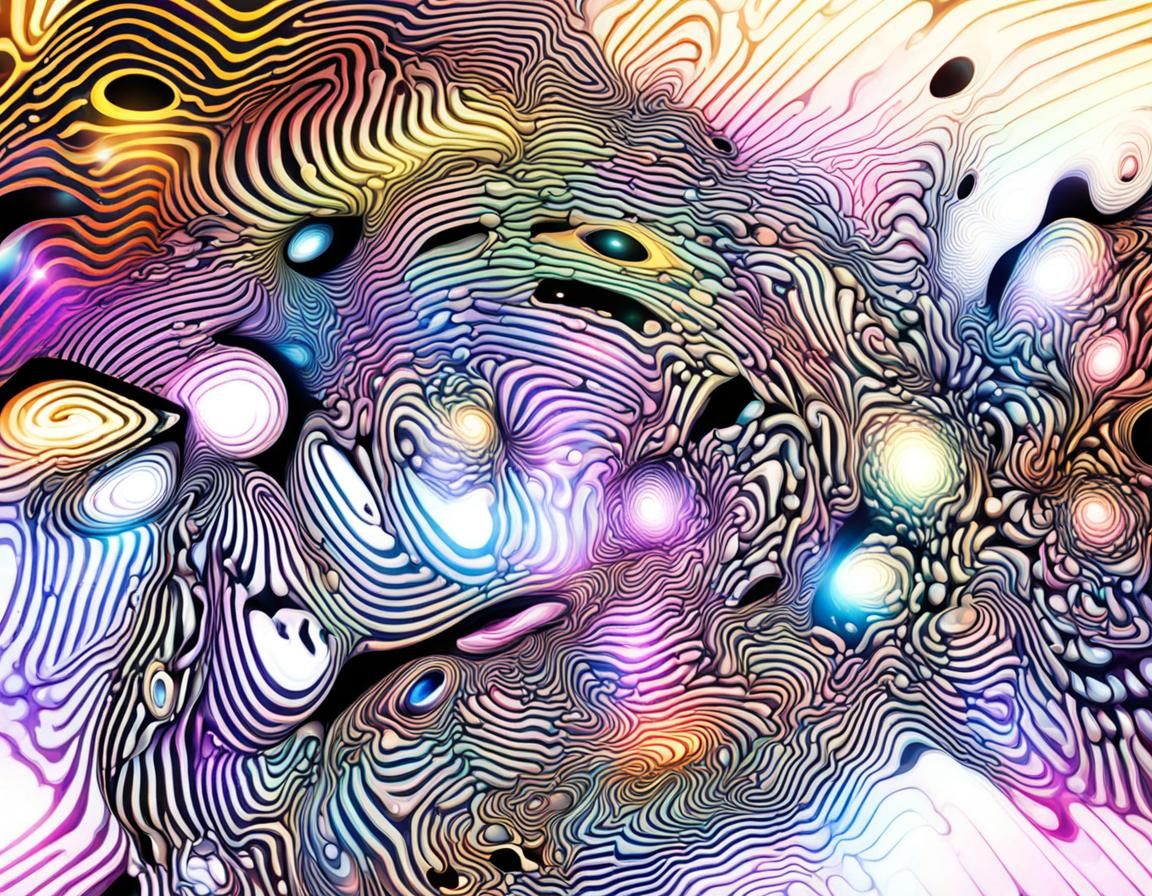 Psychedelic Hyperspace Image
