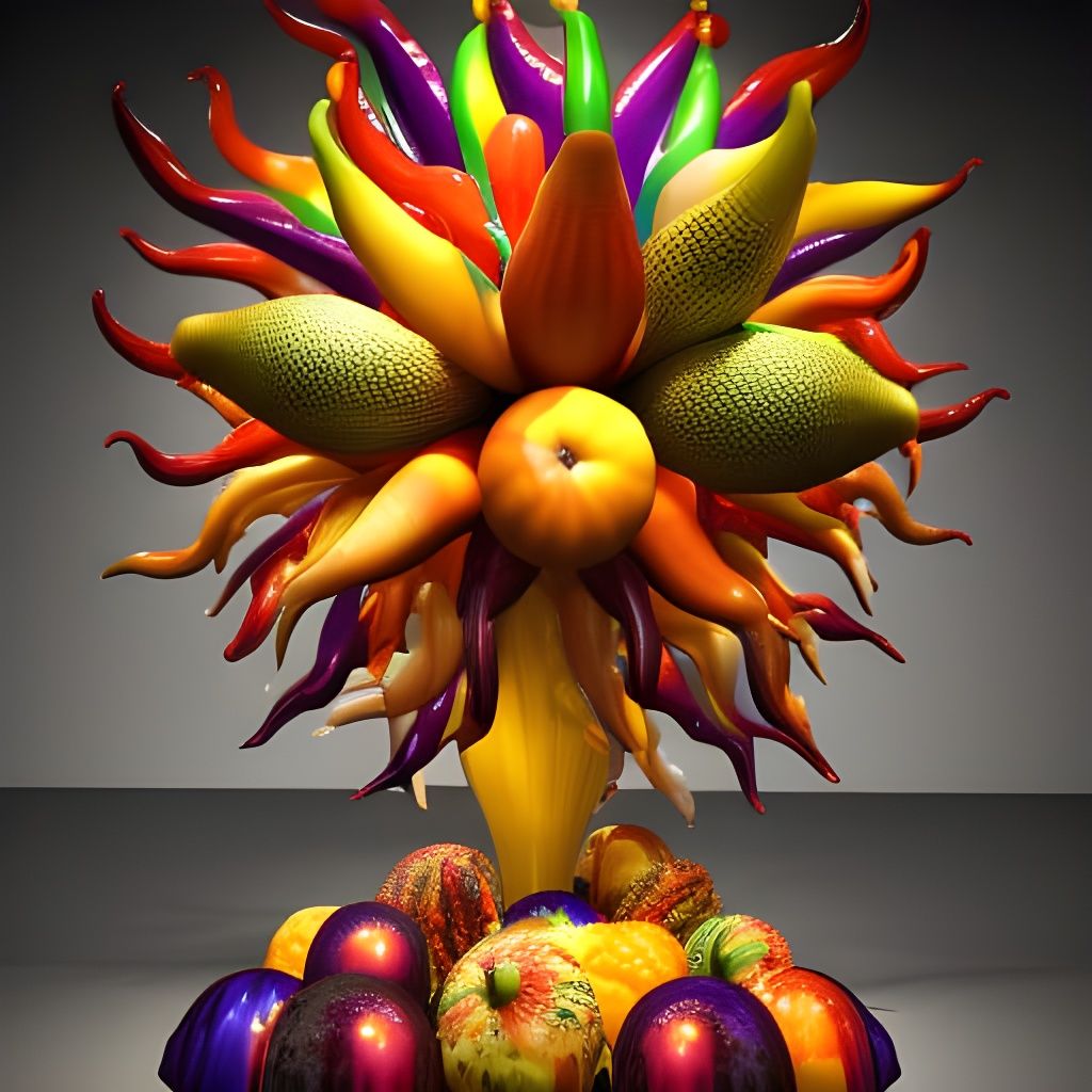 3D Thanksgiving Cornucopias with Holographic Effects