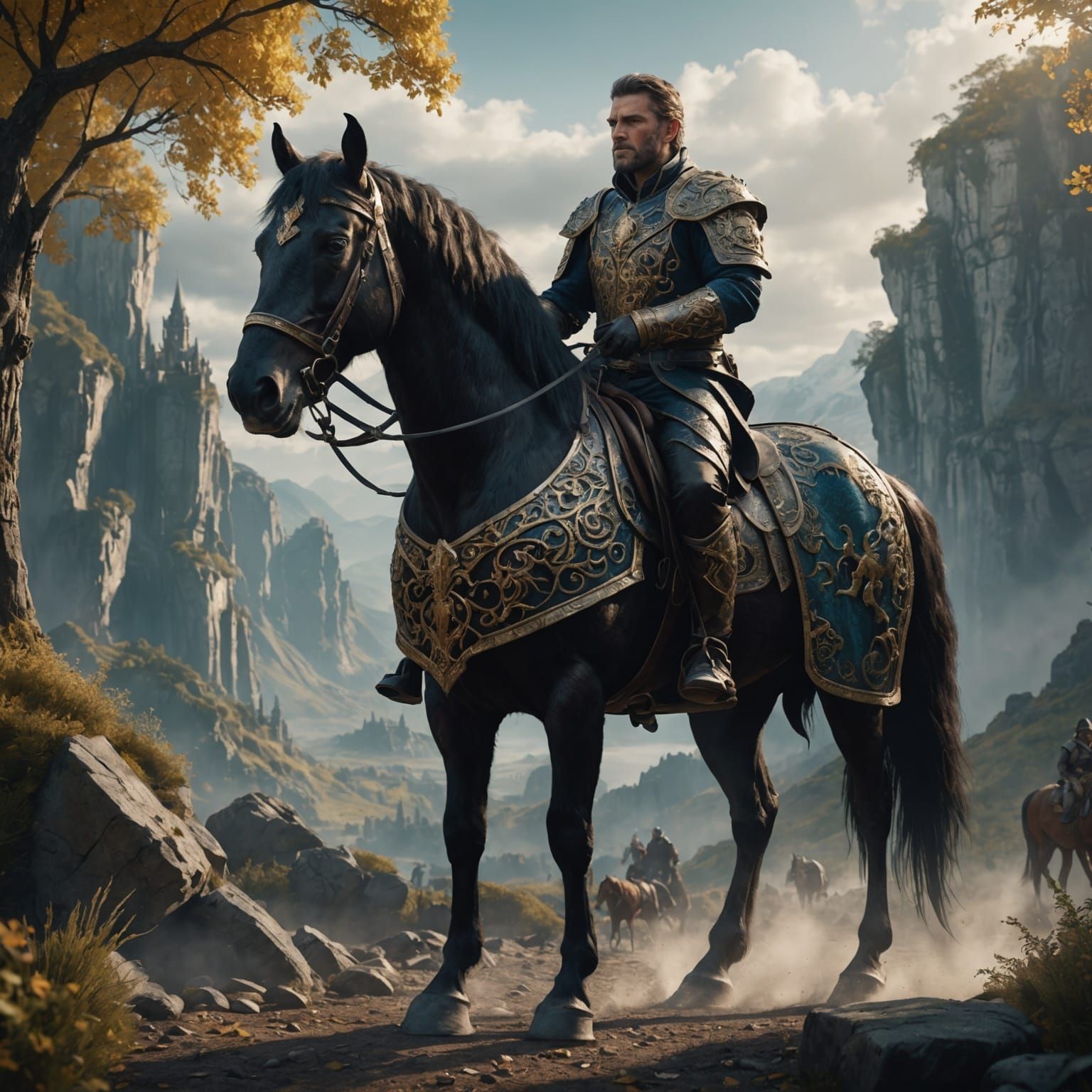 Man-Horse Hybrid in Detailed Matte Painting