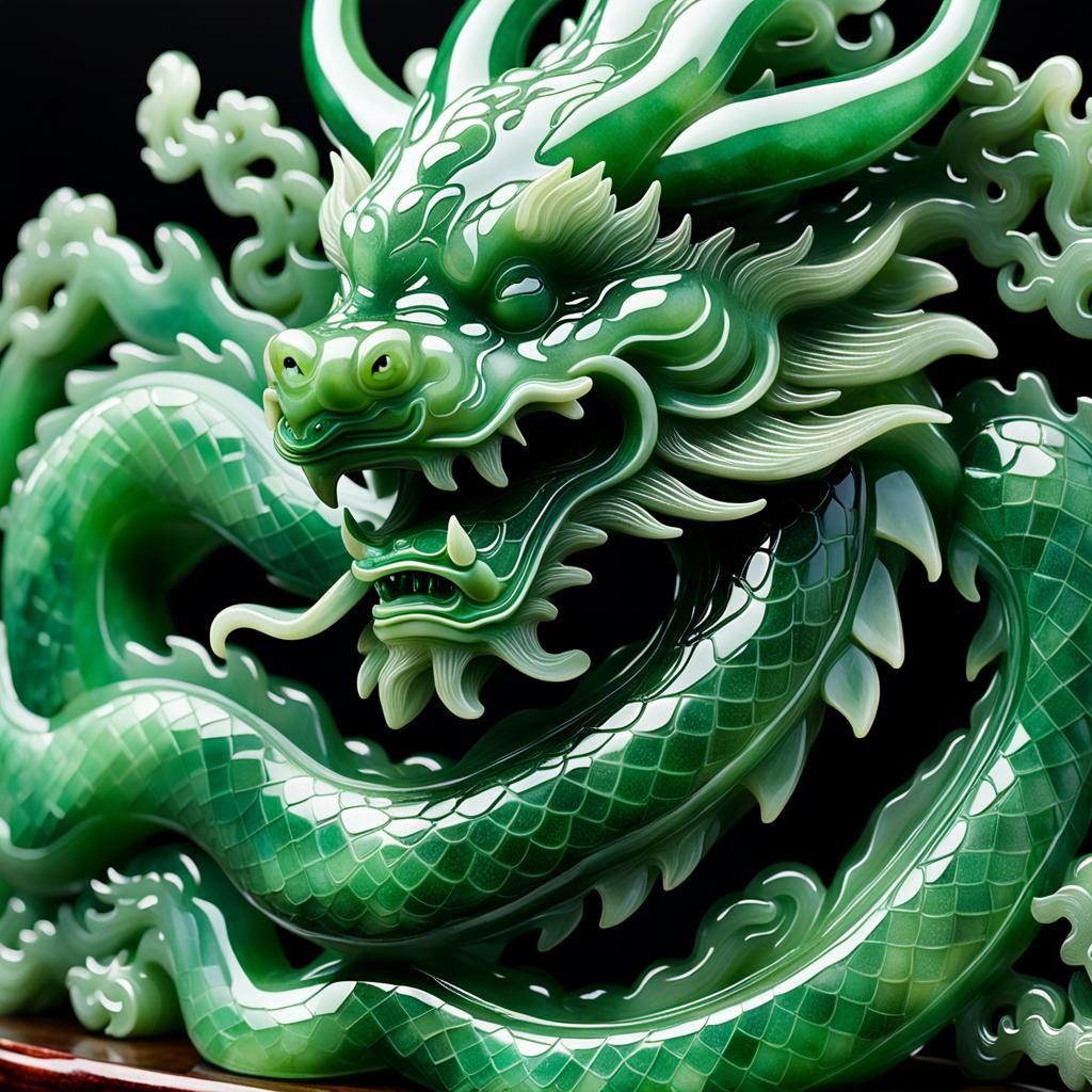 Imperial jade dragon