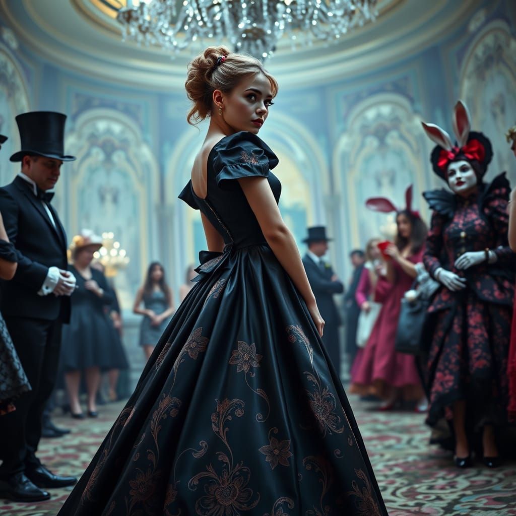 Alice in Wonderland Ballroom, Digital Art