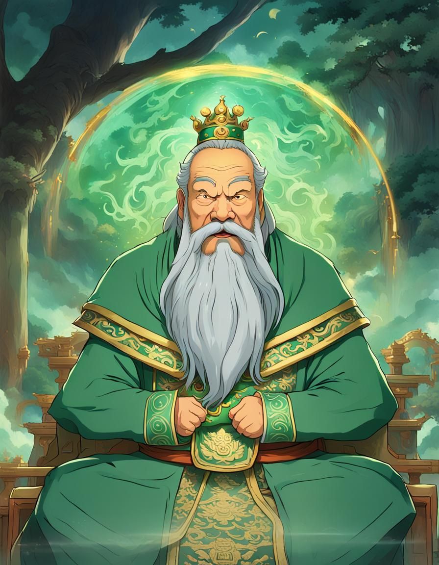 Powerful Chinese Sage with Divine Energy