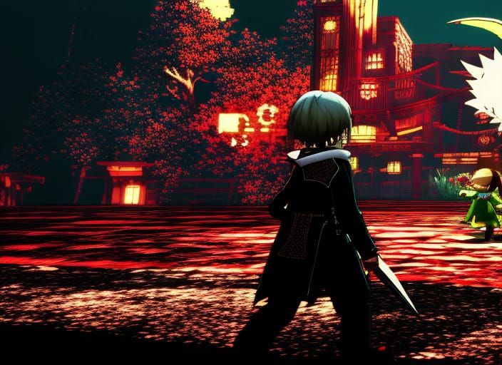 devil may cry z Animal Crossing, Game Key Visual, with devil hunter breakers, open world experience high definition, Int...