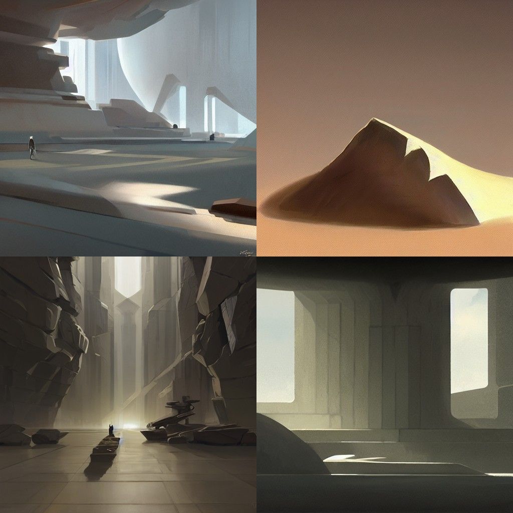 Abstract Surrealist Composition in Vivid Colors