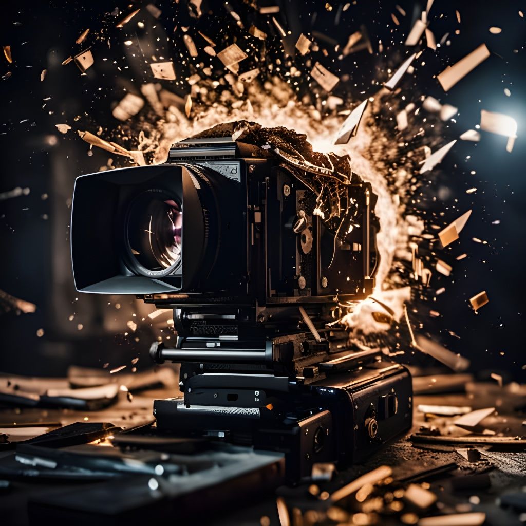 Exploding Camera Generated by AI