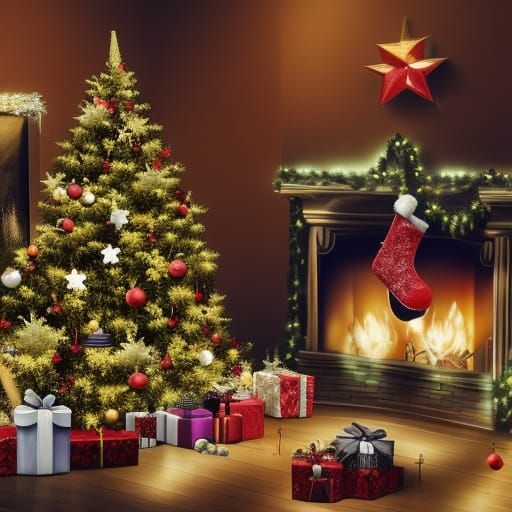 Fantastical Christmas Toast in Detailed Matte Painting