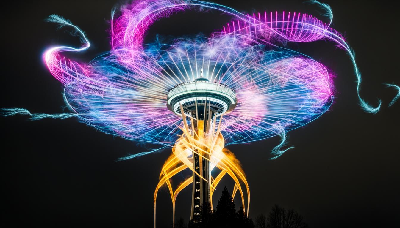 Seattle Space Needle Celebrates New Year's Eve