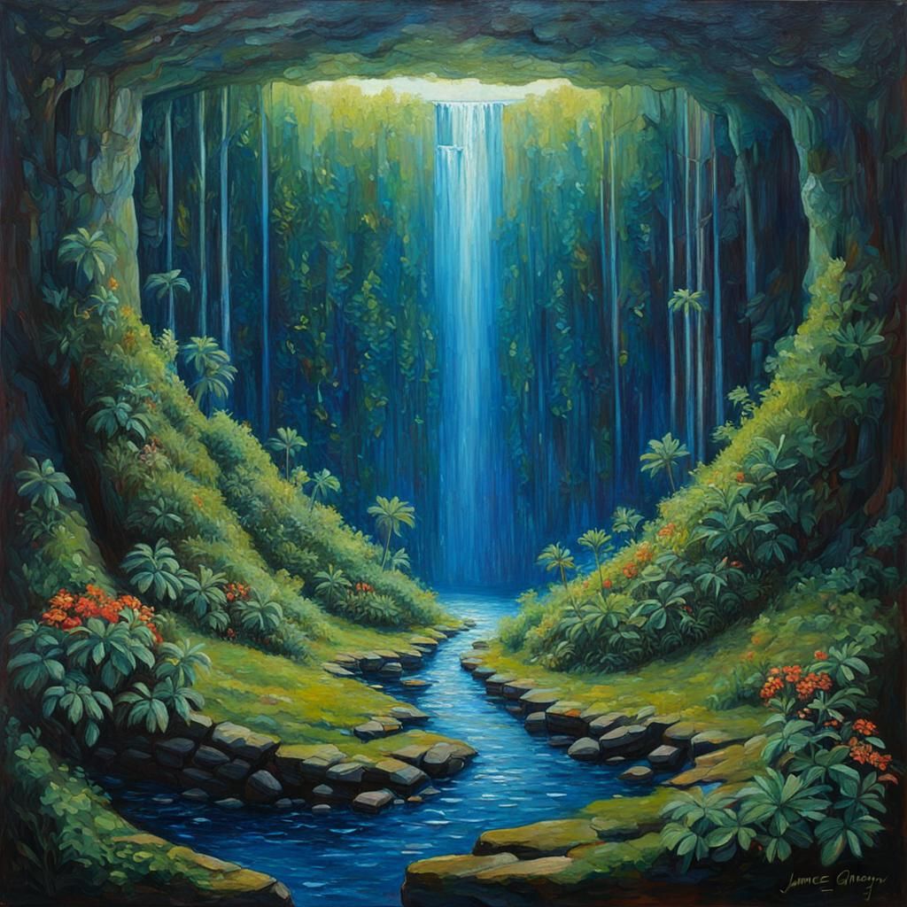 Eternal Life Within: An Oil Painting