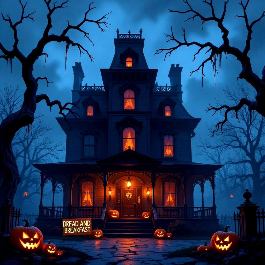 Spooky Halloween Hotel Ambiance