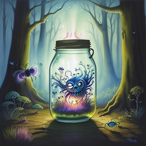 Monster Releases Bioluminescent Fireflies: Whimsical Airbrus...