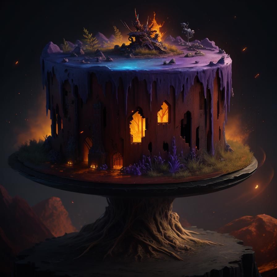 Fantastical Firefly Cake Concept Art