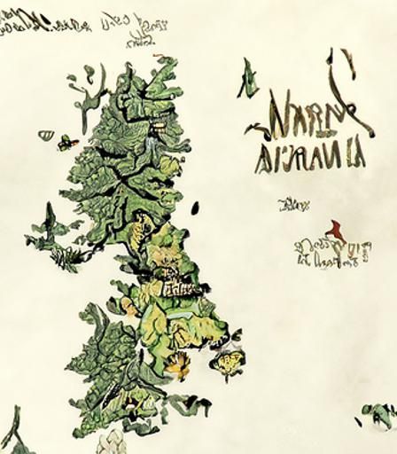 Narnia and Archenland Population Density Map