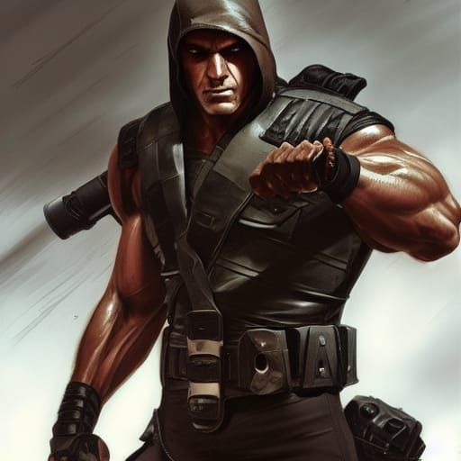 Menacing Zartan Portrait in Hyperdetailed Digital Art