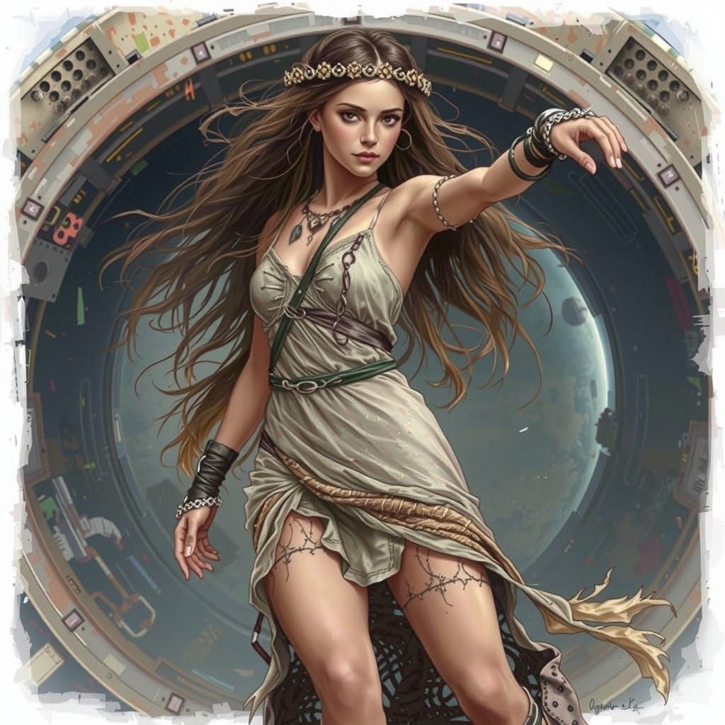 Bohemian warrior dancer