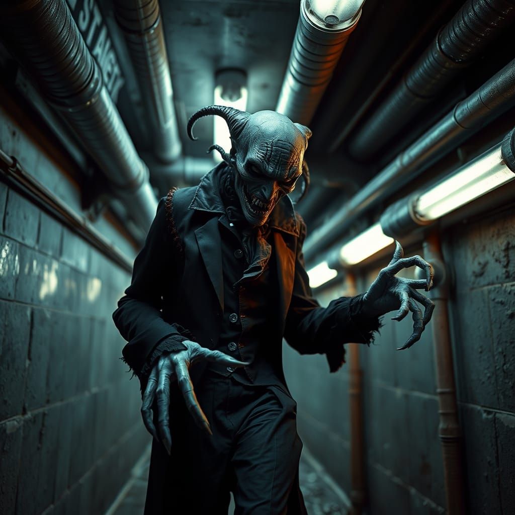 Nosferatu in Modern Sewer, Gothic World of Darkness Style