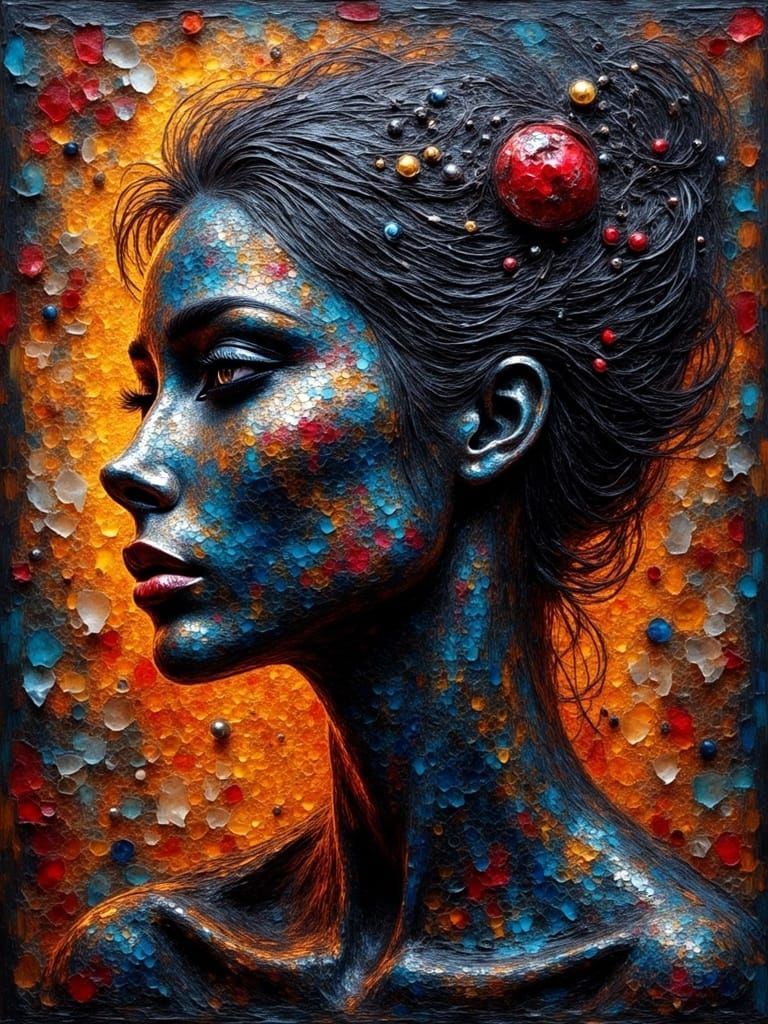 <lora:Macabre Flux:1.0> Feminine smile silhouette body