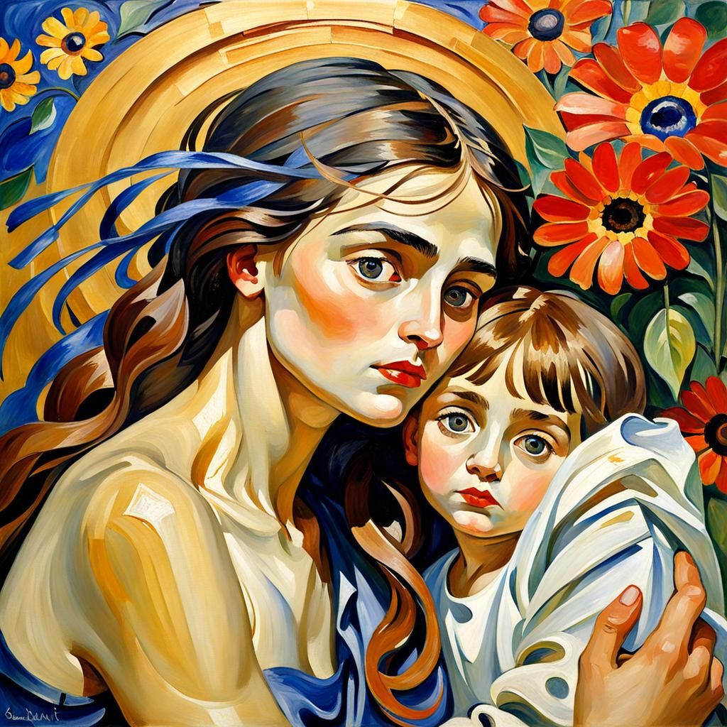 Imperfect Figure in Impasto Style