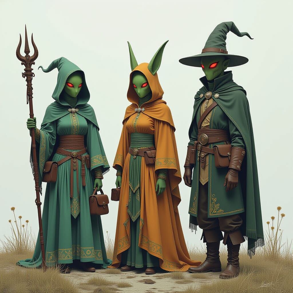 Fantasy Beings Disguised in Human Attire