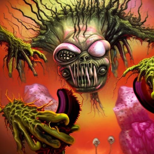 Cronenbergian Wasp-Cobra Hybrid Horror in Ultra Detail