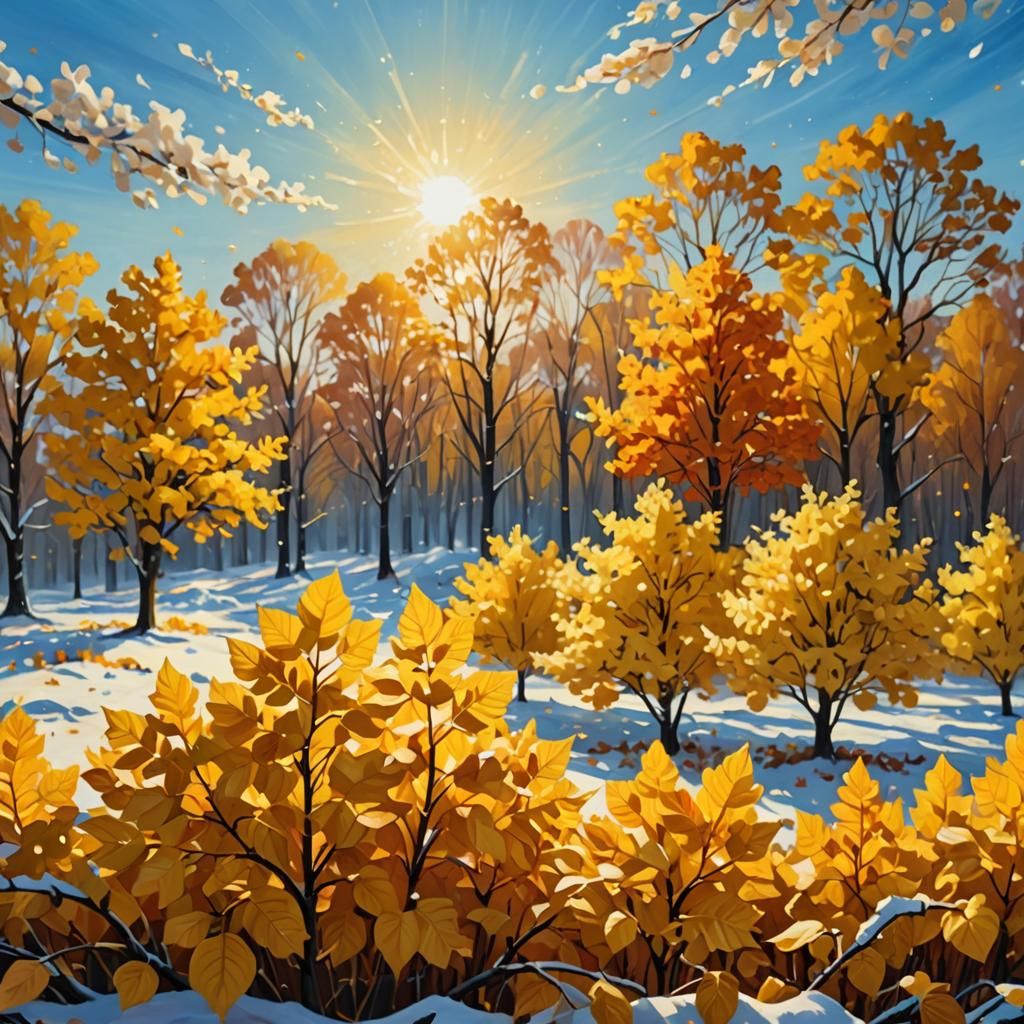 Surreal Autumn God Reveals Winter Landscape