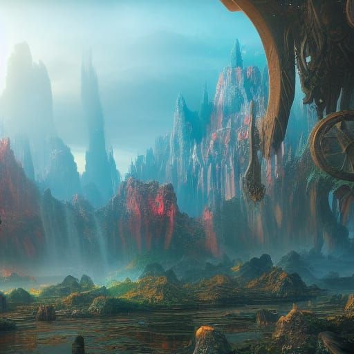 Fantastical Future Concept Art in Deep Color