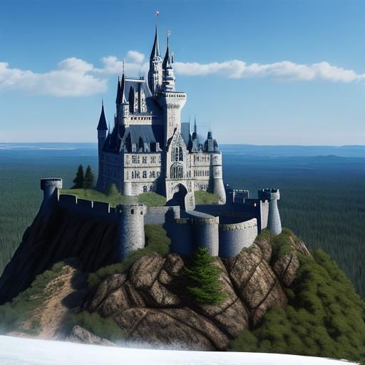 AI Generated Image of a Castle