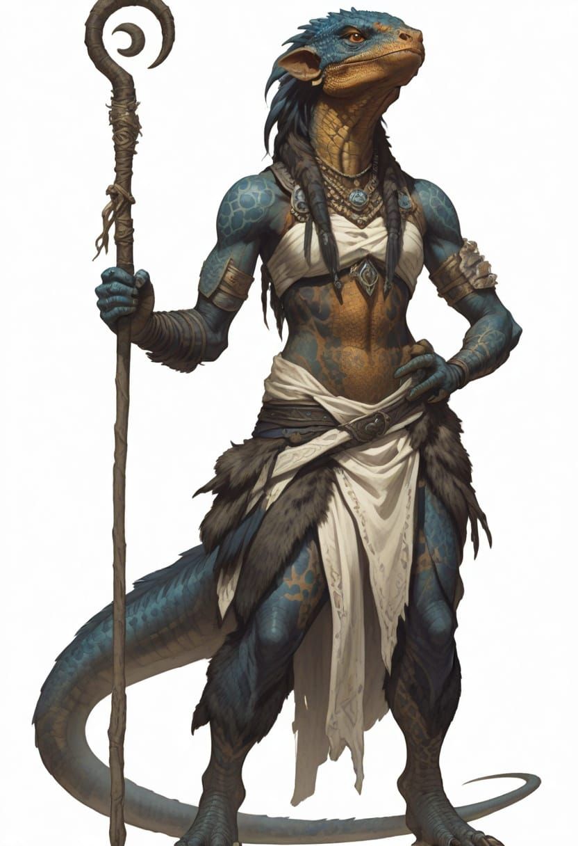 Mystical Kobold Warrior Goddess