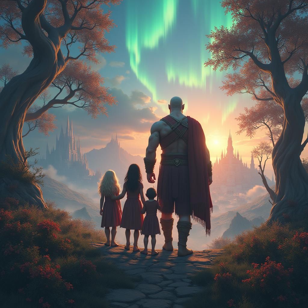 God of War Family in Mystical Realm