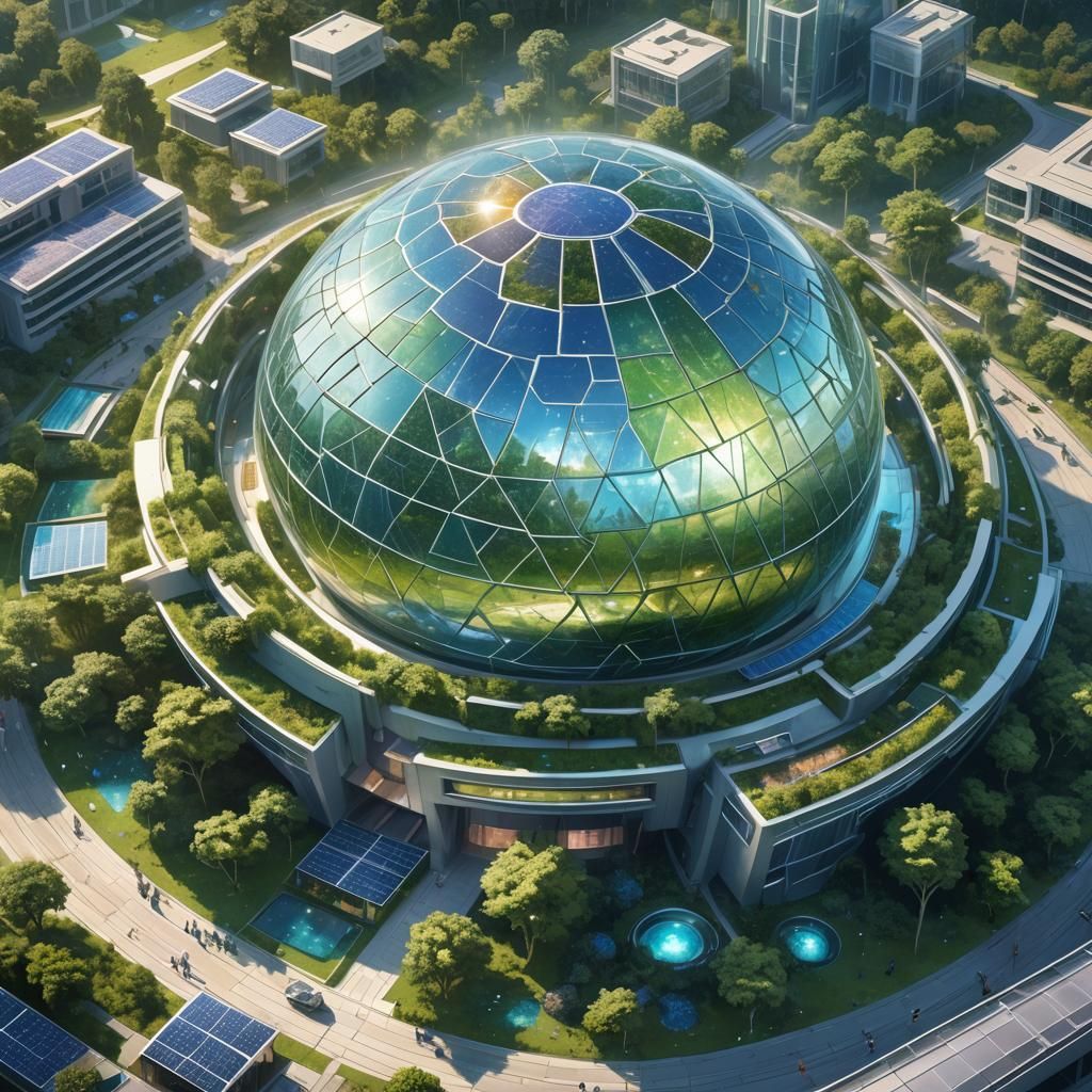 Futuristic Stadium Concept Art in 8K