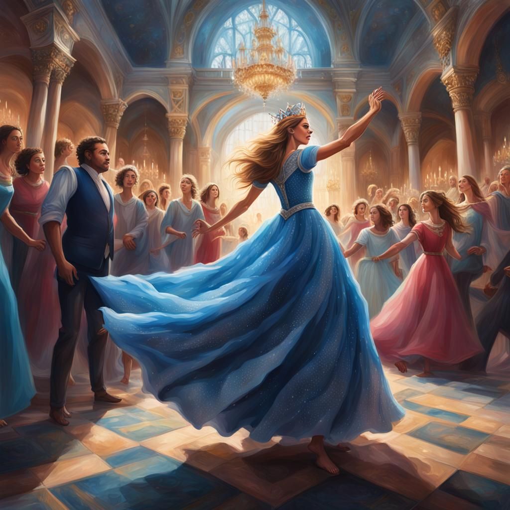 Princess Dancing Alone: Hyperrealistic Concept Art
