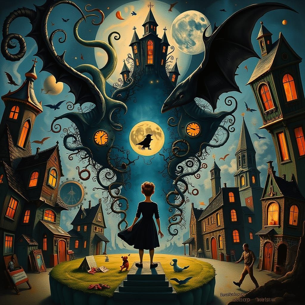 Surreal Catastrophe of Words and Symbols