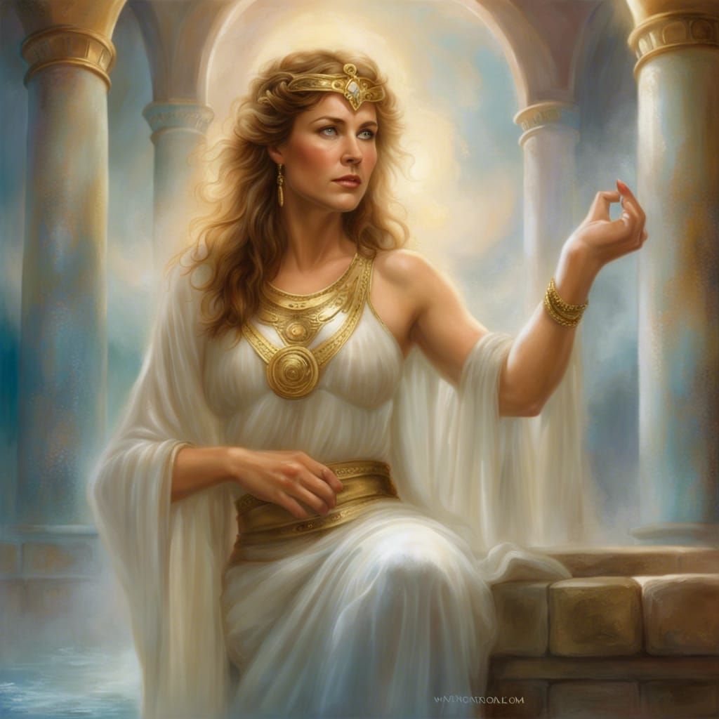 Lucy Lawless as Ethereal Greek Goddess