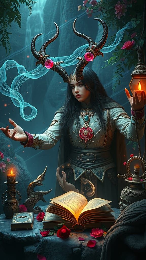 Mystical Animancer Embodies Life Magic in Vibrant Fantasy Re...