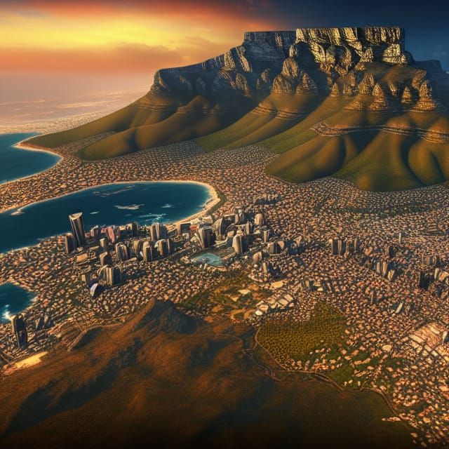 Fantastical Cape Town: Detailed Matte Painting in Unreal Eng...