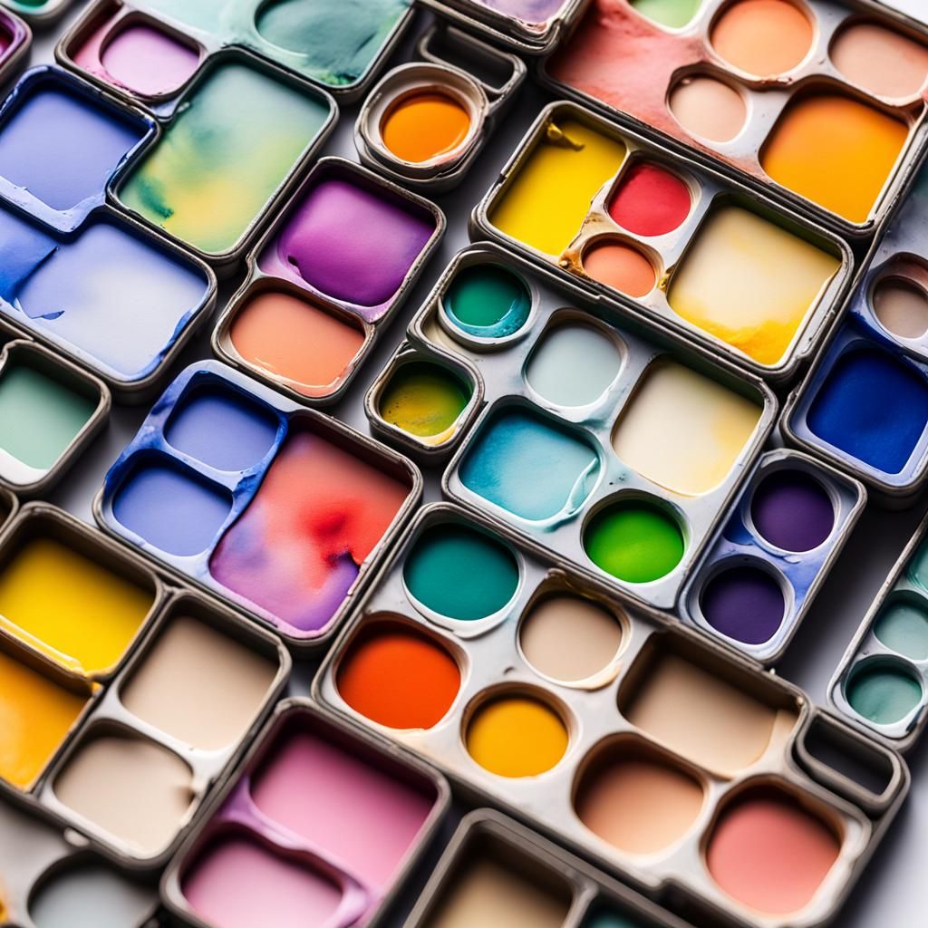 Watercolor Paint Box Phone Case: Sharp Focus Photo