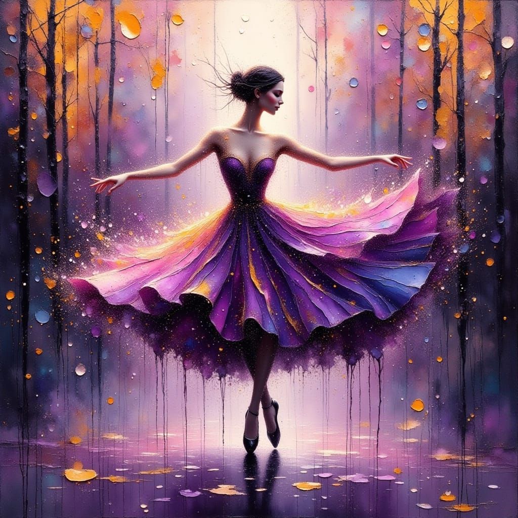 A graceful ballerina dances 4