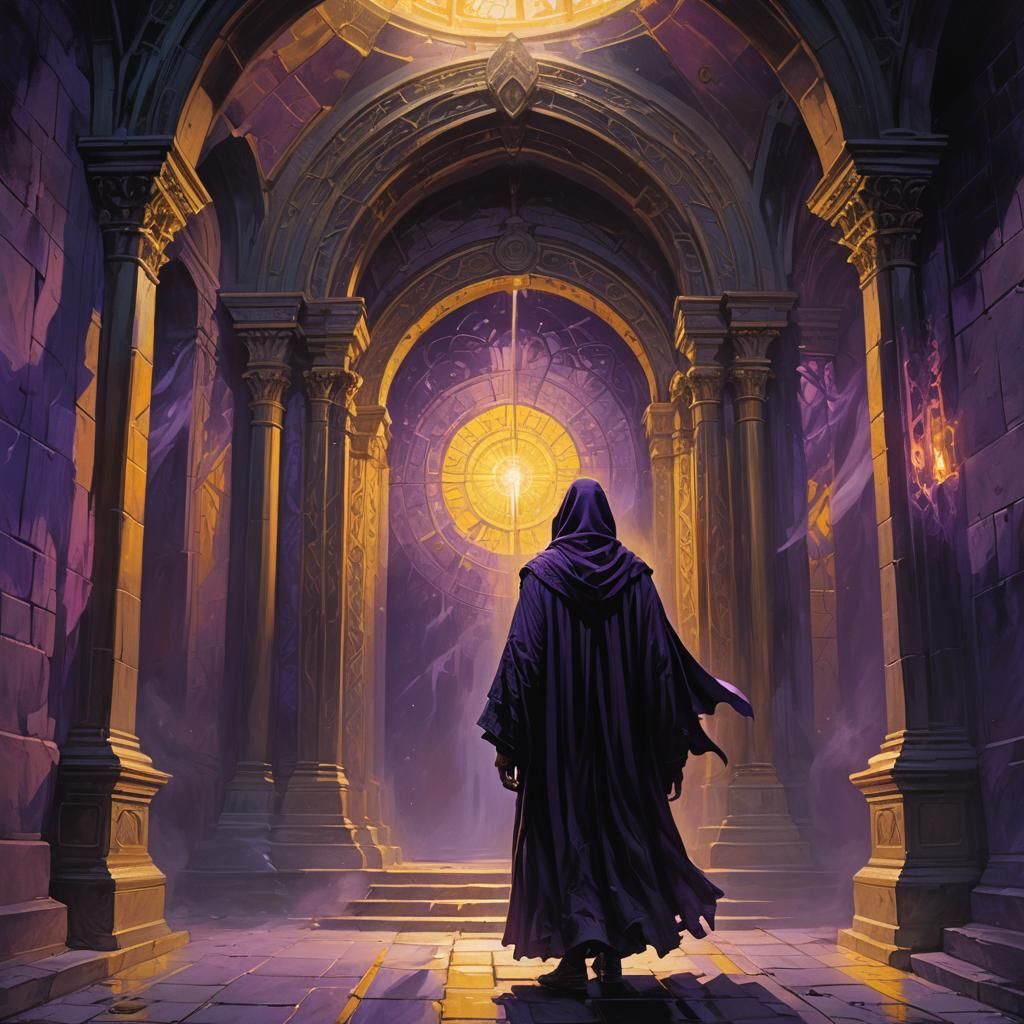 Mystical Threshold in Dark Gothic Fantasy Art