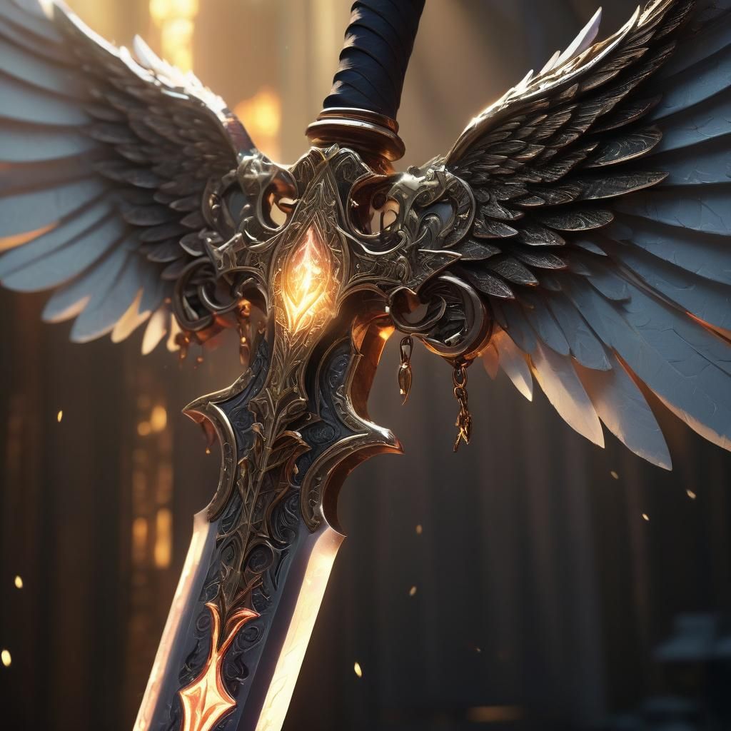 Radiant Angelic Sword Concept Art