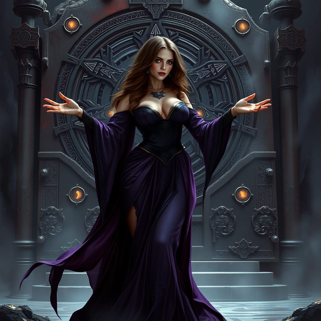 Sensual Sith Sorceress Channels Dark Side Power