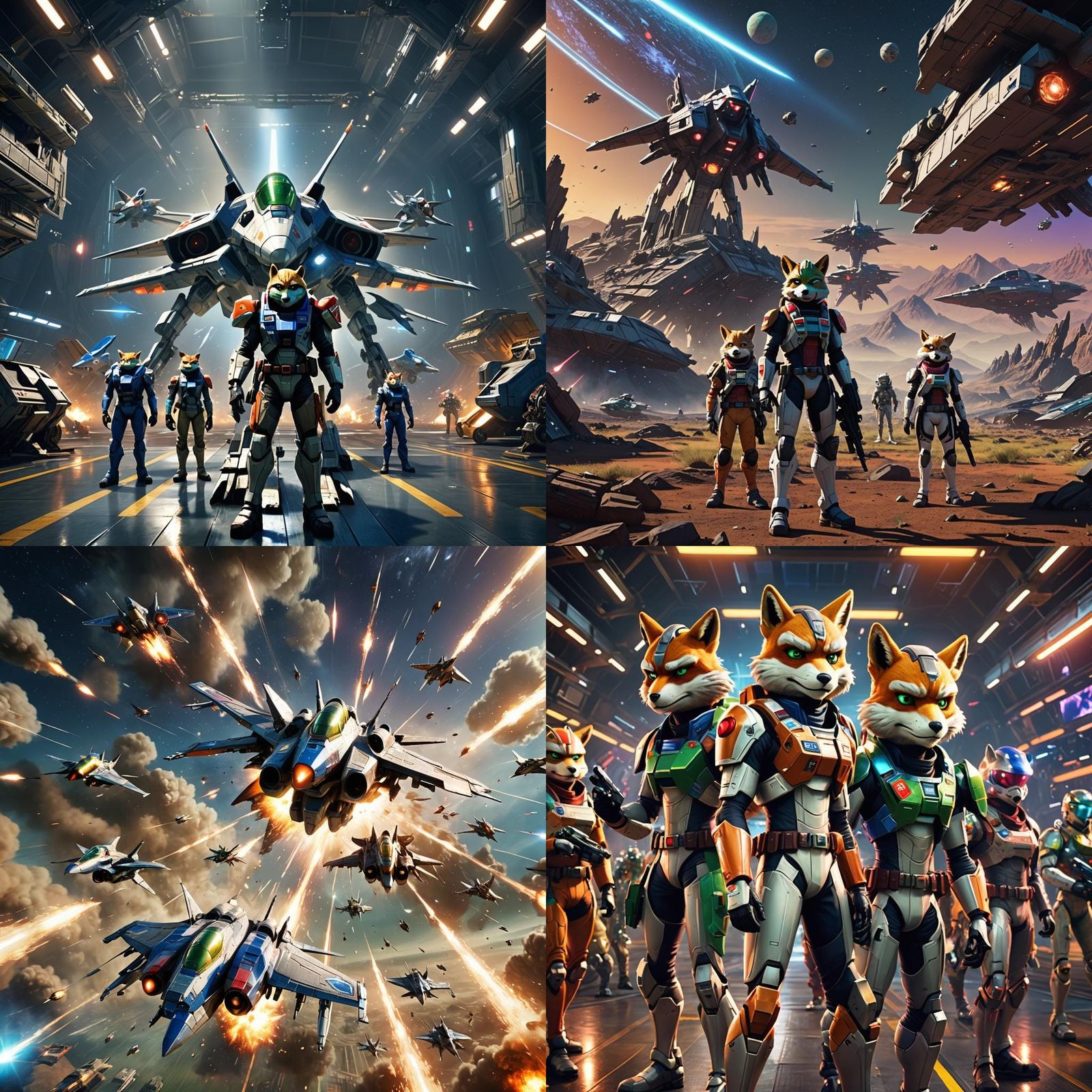 Next-Gen Star Fox Game Concept Art