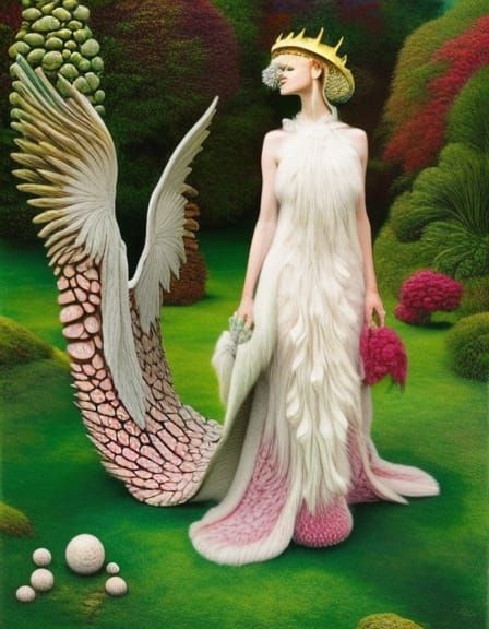 Popcorn Mycelium Network in Forest, Detailed Digital Art