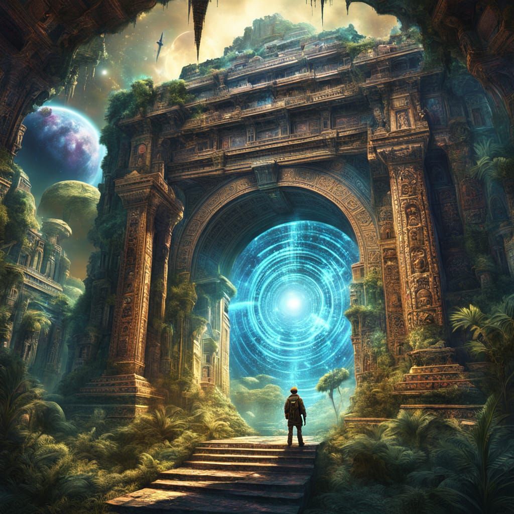 Surreal Portal to Cosmic Dimensions Unveiled