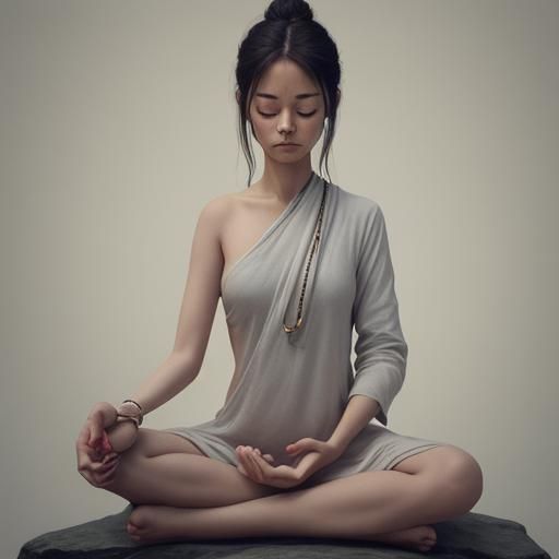 Meditation Visualized by AI Image Generator